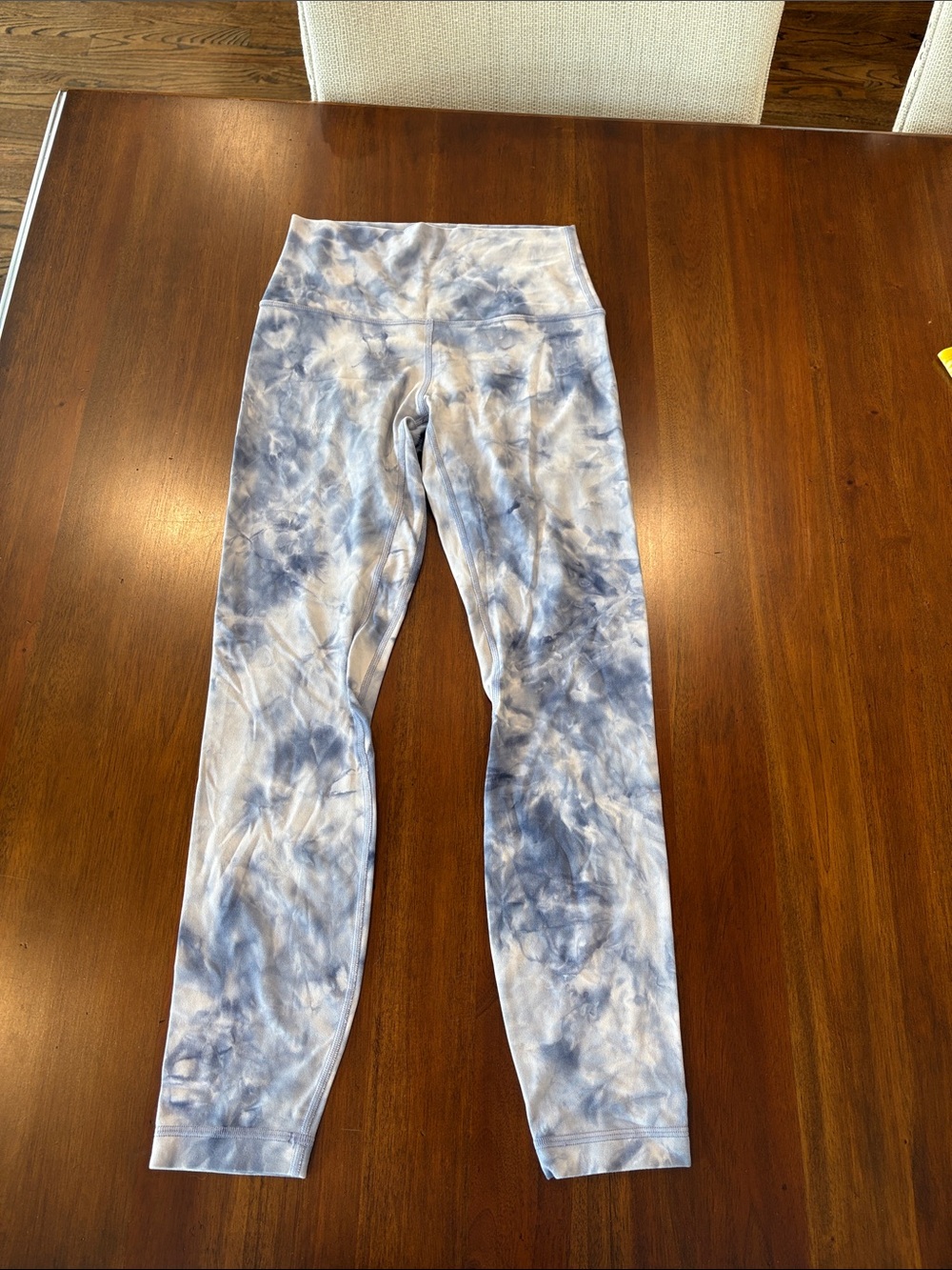 lululemon Women's Blue Tie-Dye High-Rise Leggings